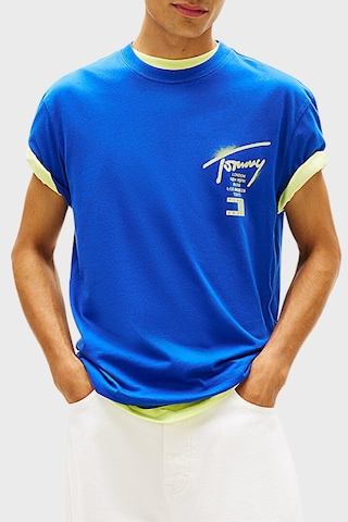 Tommy Jeans Logolu Pamuklu Regular Fit Bisiklet Yaka T Shirt Erkek T Shirt Dm0dm22553 C8o Mavi