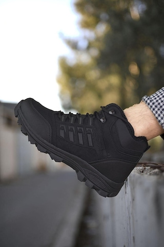 X-step X6 Siyah Termal Kürklü Kışlık Erkek Bot Ayakkabı 001