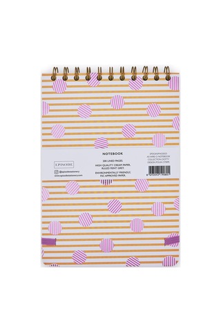 A5 Spiralli Dotty - Polka Stripe Çok Renkli