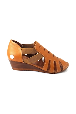 Mammamia 630 23ys Günlük Bayan Sandalet Taba Taba