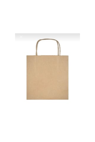 Kraft Kağıt Çanta 25 Li Paket 24x18x8 Cm Kağıt Burgu Saplı Butik Kermes Hediyelik Kullanım