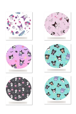 Dexcom Freestyle Libre Sibionics Sinocare Medtronic Sensör Koruyucu Bant 12'li Paket / Kitty Kuromi