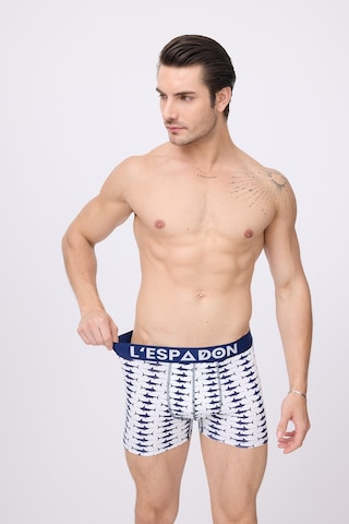 L'espadon Maritime Elite Erkek Boxer Şort -3094 Beyaz