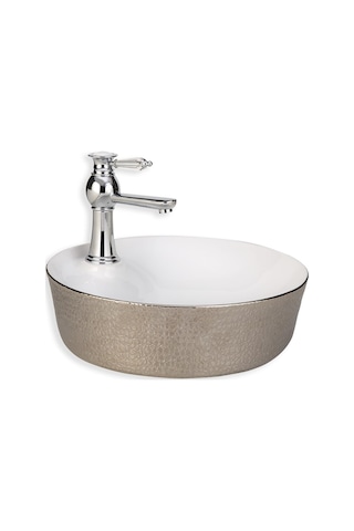 Eva Banyo Lena E-5001G Tezgah Üstü Porselen Lavabo