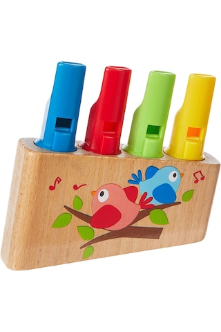 Gökkuşağı Pan Flüt Ahşap Müzik Aleti