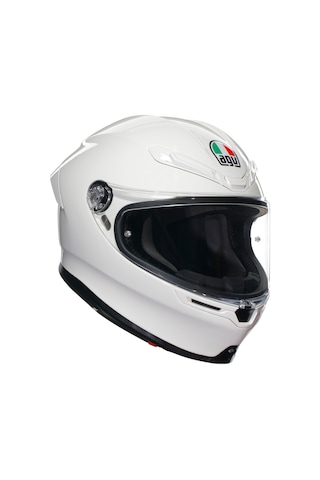 Agv K6 S Mono White Kapalı Kask