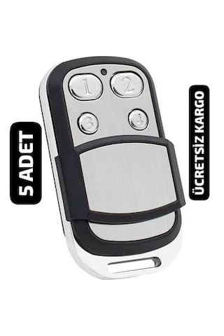 Akıllı Kodlanabilir Otopark Bariyer Garaj Kepenk Kumandası 5 Adet