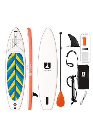 Maldivler Serisi Şişme Sup Board Turuncu Stand Up Paddle Board 320 82 15 Cm