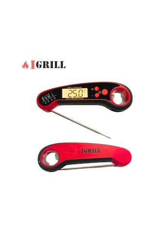 Profesyonel Su Geçirmez Hızlı Sıcaklık Ölçer Gıda Termometresi Kırmızı