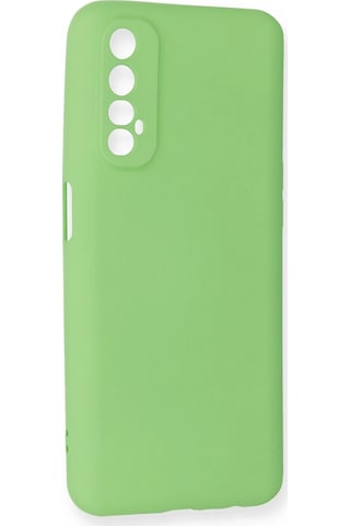 Gld-spt- Newface Realme 7 Kılıf First Silikon - Yeşil