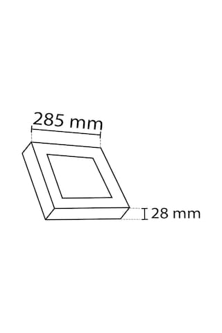 24w/6500k S.ü Led Panel Armatür Kare Beyaz Noas Beyaz