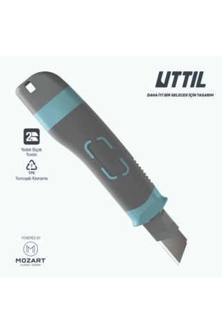 UTTIL Nmuk09 1+1 Yedekli Geliştirilmiş Ergonomi 18mm Maket Bıçağı