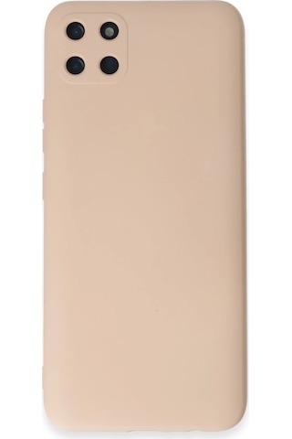 Gld-spt- Newface Realme C11 Kılıf Nano İçi Kadife Silikon - Pudra