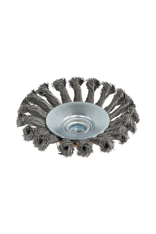 Rotor 125mm M14 Düğümlü Konik Tel Fırça
