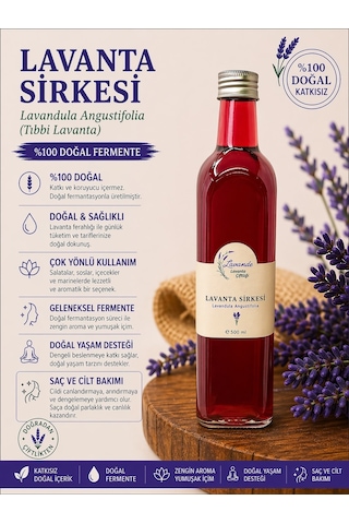 Doğal Lavanta Sirkesi 500 Ml L.angustifolia - Lavanta