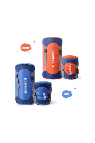 Hallow-dış Mekan Uyku Tulumu Sıkıştırma Çantası Mavi M Beden Mavi