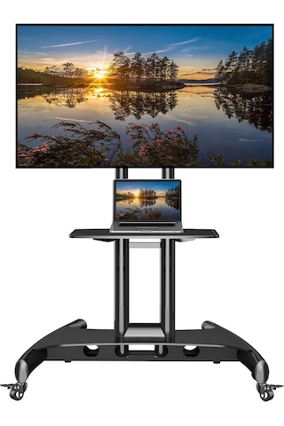 Nb North Bayou Ava1500-60-1p 32" - 75" Tv Uyumlu, Lcd, Led, Oled, Plazma, Yükseklik Ayarlı, Kablo Kanallı, Tekerlekli, Tuv Sertifikalı, Profesyonel Tv Sehpası