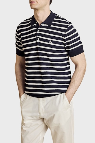 Brooks Brothers Erkek Polo Yaka Kazak Bbss26mkl004388 Lacivert Kırık Beyaz