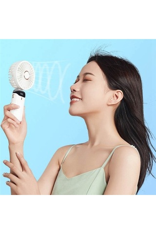 Taşınabilir El Fanı Ofis Masaüstü Çok Fonksiyonlu Katlanır Çift Başlı Küçük Fan, Boyun Ipi Pe51c3 Var Ayaklı Mor 5 Adetten Az