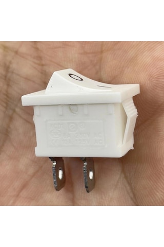 Ic-120b Mini Işıksız Anahtar 2p On-off Beyaz