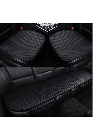 Volkswagen Golf 7 2013 Sonrası Siyah Deri Oto Koltuk Minderleri