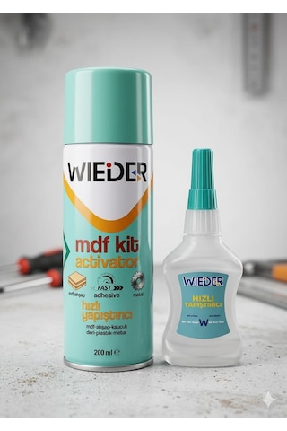 Wıeder Aktivatörlü Hızlı Yapıştırıcı Set 200ml 200 Ml 35 Gr