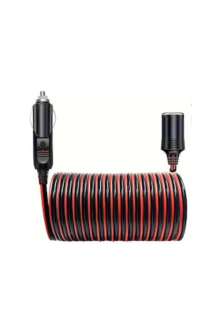 Honeybeeshop 8ft 2 5 Metre Erkekten Dişi Araba Fiş Uzatma Kablosu 16awg 12v 24v Led Işık Araba Lastik Pompası Hava Kompresörü İçin