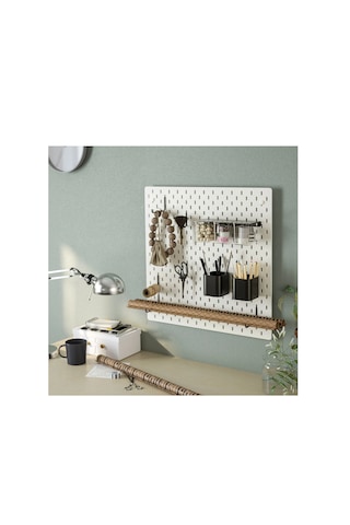 Ikea Skådıs Çok Amaçlı Pano Parçası , Siyah, 5x5,5 Cm