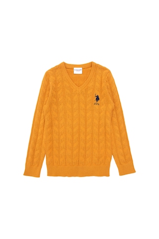 U.s. Polo Assn. Erkek Çocuk Hardal Kazak /triko 50293535-vr072 Hardal