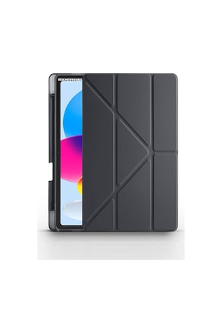 Apple Uyumlu iPad 10. Nesil Kılıf/ekran Koruyucu/kalem Seti Silikon Arka Kapak Stand Olan Uyku Modlu Case Kapaklı Kılıf