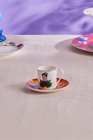 Karaca  Frida Kahve Fincanı Ve Tabağı Turuncu 90 Ml