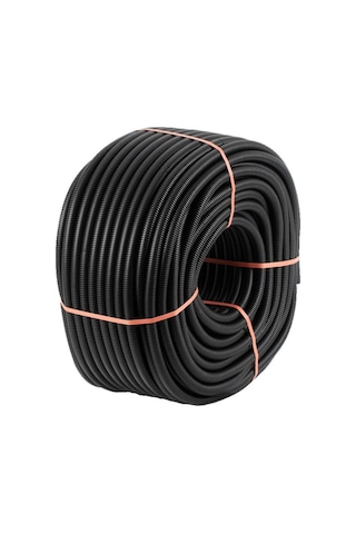 50 Metre Plastik 25'Lik Siyah Spiral Boru