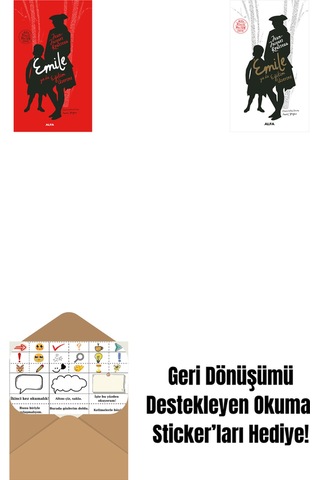 Emile Ya Da Eğitim Üzerine Ciltli + Emile Ya Da Eğitim Üzerine + Okuma Sticker'ları