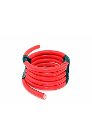 Bakır Akü Kablosu 1 Metre 10mm Kırmızı