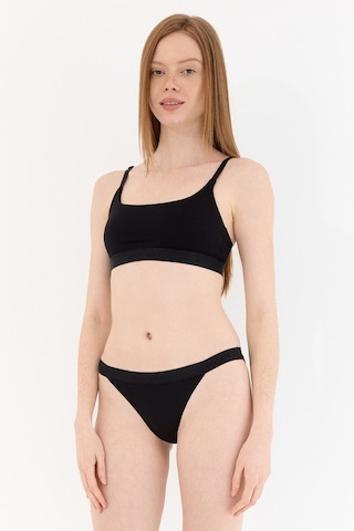 Naphor Touch Siyah Askı Detaylı Bralet Sütyen