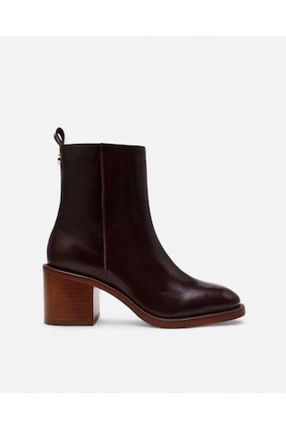 Steve Madden Slender Brown Leat Kadın Kahverengi Topuklu Bot Slender-brown
