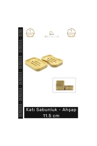 Bambu Su Süzgeçli Banyo Mutfak Doğal Hijyenik Dayanıklı Katı Sabunluk Ahşap 11.5 Cm Çok Renkli