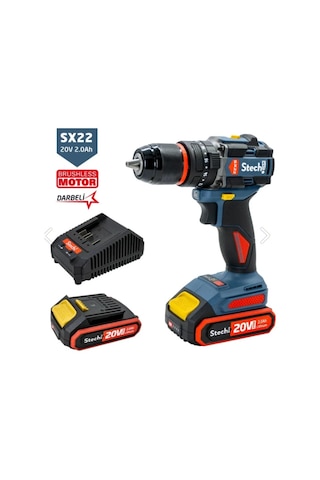 Stech Stechend Sx22-2x4.0 Akülü Kömürsüz Darbeli Matkap 20v 4.0ah