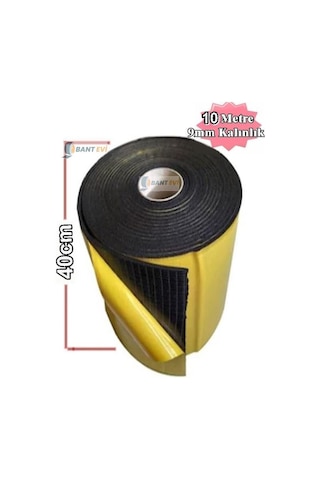 Araç Oto Ses Isı Yalıtım 40cmx10metre 9mm Yapışkanlı Kauçuk