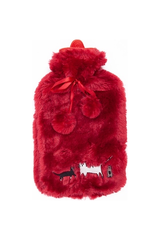 Biggdesign Cats Peluş Sıcak Su Torbası Bordo