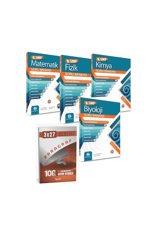 Bilgisarmal 2027 9. Sınıf Matematik Fizik Kimya Biyoloji Soru Bankası + Anla Kazan Paragraf Bilgisarmal 2027 9. Sınıf Matematik Fizik Kimya Biyoloji Soru Bankası + Anla Kazan Paragraf