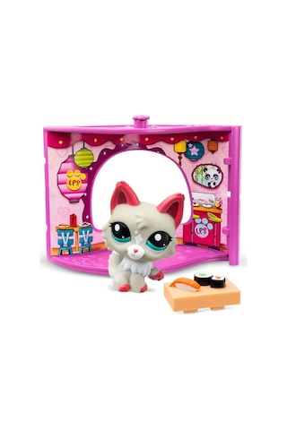 Littlest Pet Shop Minişler Figür Set Pet Nook G7 25 Kurt Gri 00591