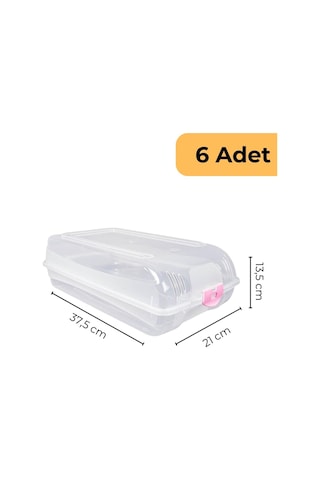 Bay Ayakkabı Koruma Kutusu, 6'lı Set Çok Renkli