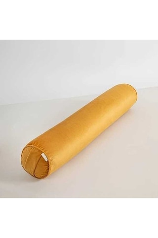 Trendooze Yıkanabilir Silindir Yastık Beyaz 100x20cm Sunlight022 Yatak Dekorasyonu Beyaz