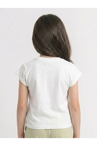 Xo Kids Kız Çocuk Tişort 4-8 Yaş 38510 Ekru