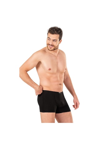 Kompedan Erkek Pamuklu Modal Boxer 11897-Siyah
