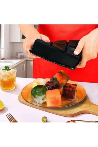 Buz Kalıbı Kare Çok Amaçlı Buz Küpü Kalıbı / / Kare Buz Küpü Kasesi 6 Bölmeli / Kolay Serbest Bırakma Kahve Çok Renkli