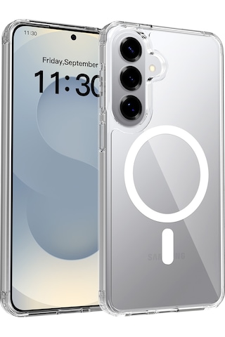 Buff Galaxy Uyumlu S26 Plus - Magsafe Kılıf + Ekran Koruyucu + Lens Koruyucu Şeffaf
