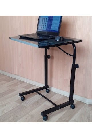 Depolife Tekerlekli Notebook Laptop Bilgisayar Çalışma Masası Eğimli