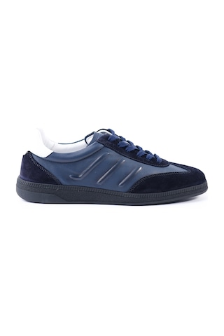 Tuna Hakiki Deri Lacivert Erkek Sneaker - S2931 Lacivert
